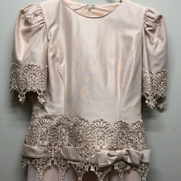 Karen Lawrence Pink 2pc Cocktail Dress, sz 6 - Picture 4 of 12